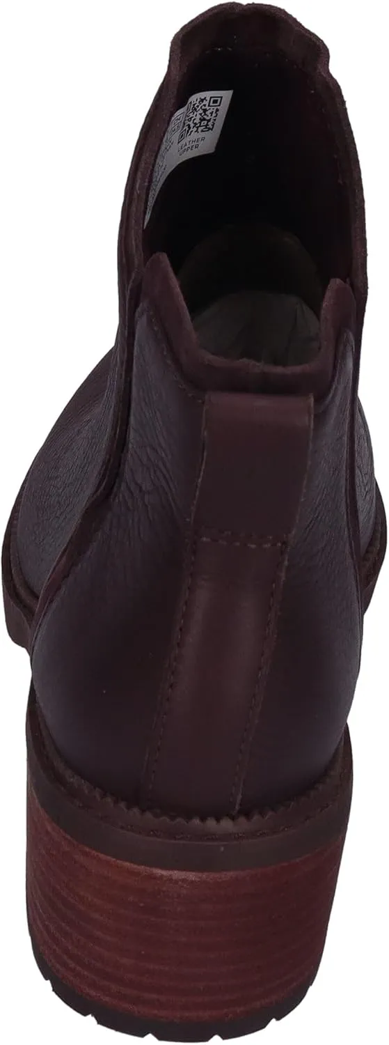 TOMS Womens Hailey Round Toe Pull On Casual Boots Ankle Low Heel 1-2" - Brown