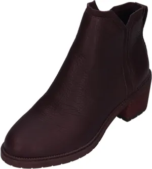 TOMS Womens Hailey Round Toe Pull On Casual Boots Ankle Low Heel 1-2" - Brown