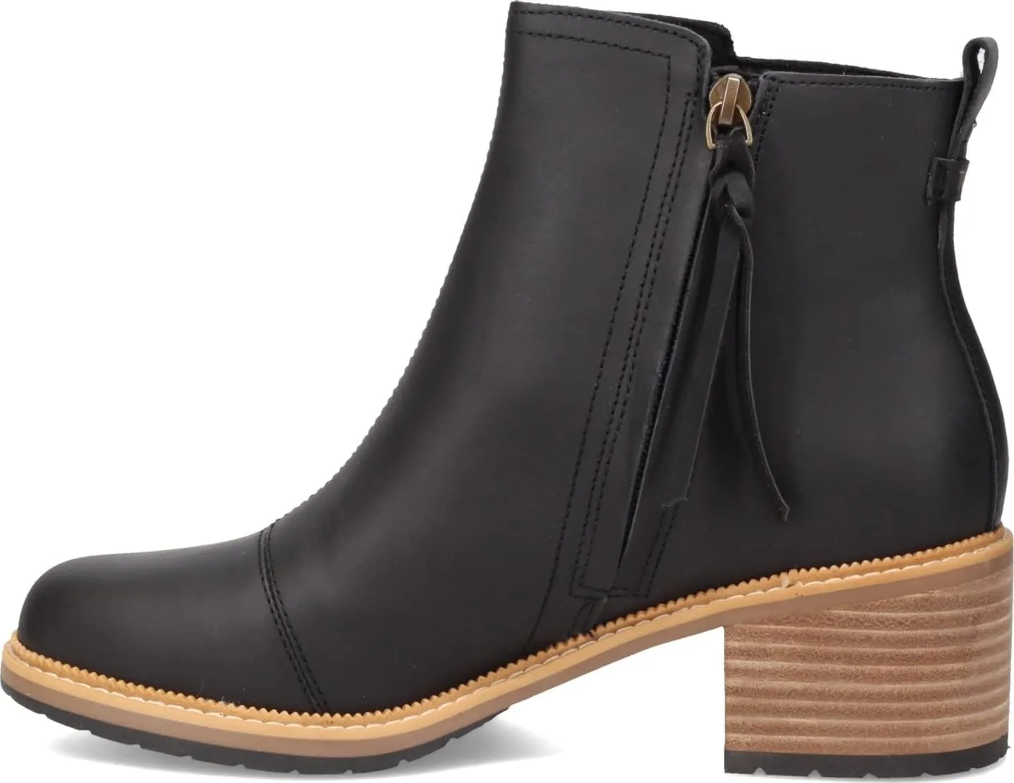 TOMS Women's Marina Leather Heeled Bootie