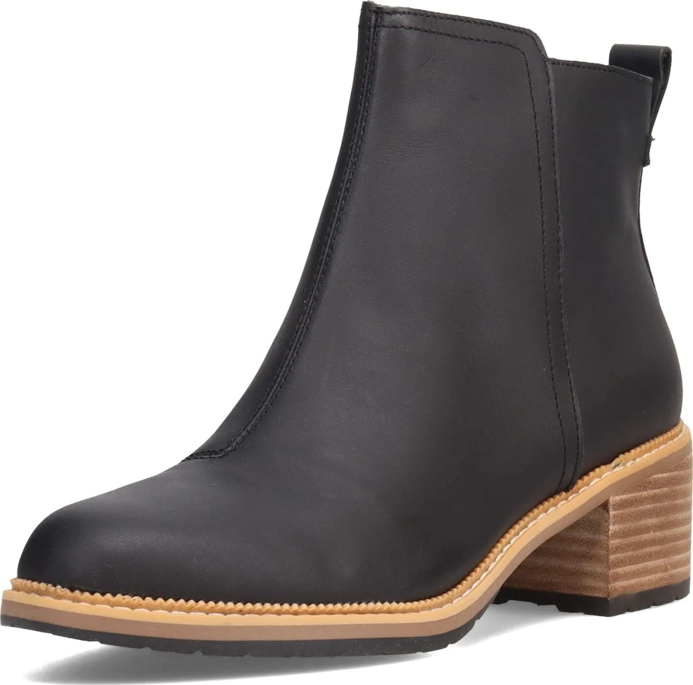 TOMS Women's Marina Leather Heeled Bootie