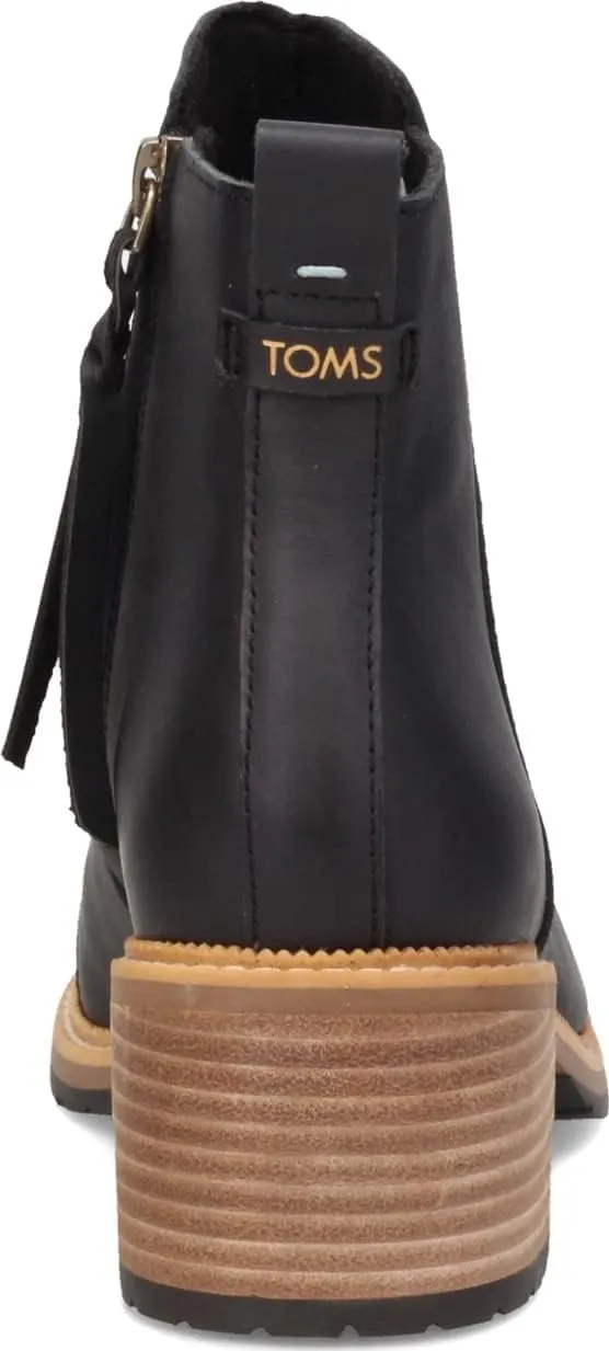 TOMS Women's Marina Leather Heeled Bootie