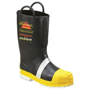 Weinbrenner Thorogood Hellfire 807-6003 Men's Rubber Felt Insulated Structural Bunker Boot with Lug Sole, Black, 1 Pair