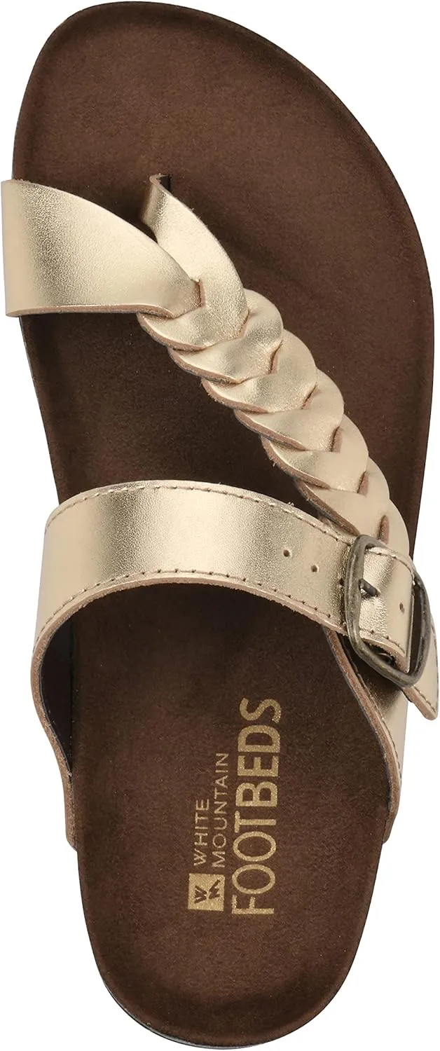 WHITE MOUNTAIN Women's Happier Footbed Sandal
