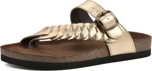 WHITE MOUNTAIN Women's Happier Footbed Sandal