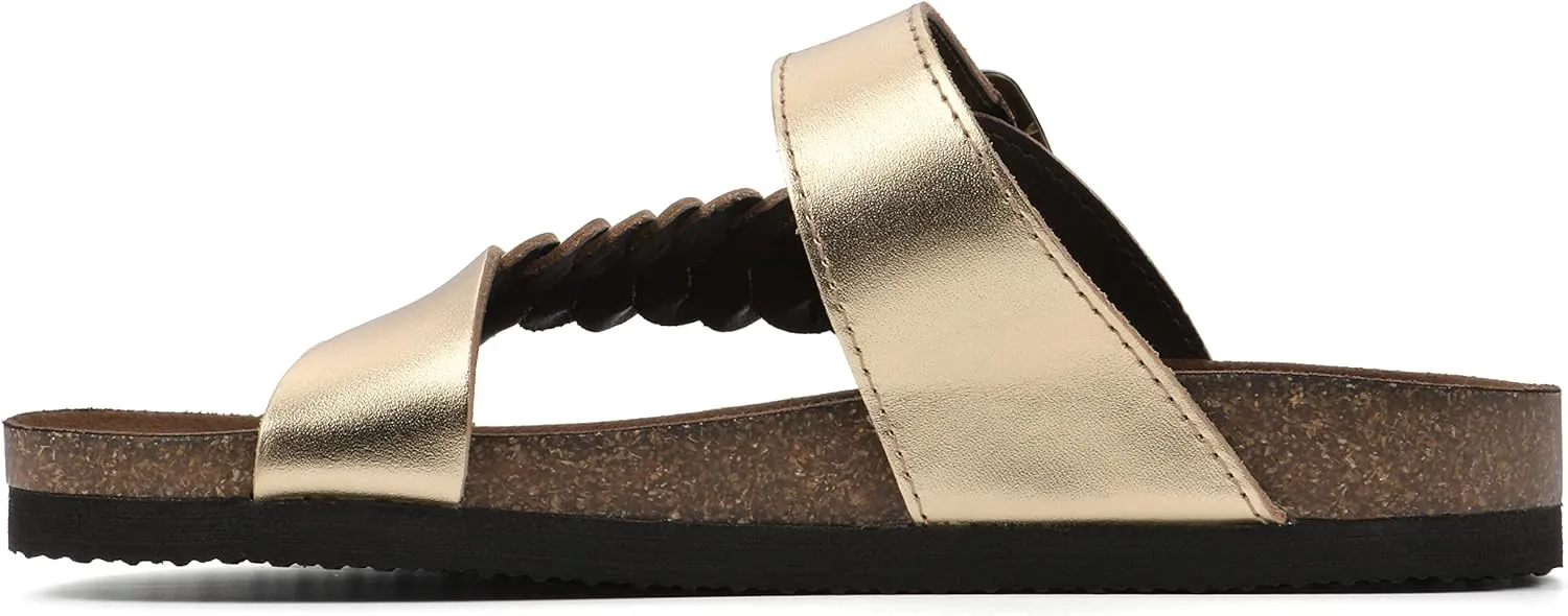 WHITE MOUNTAIN Women's Happier Footbed Sandal