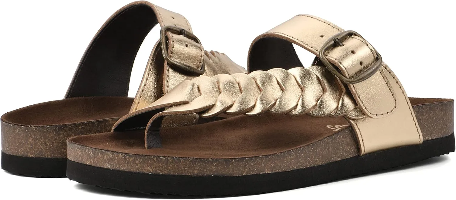 WHITE MOUNTAIN Women's Happier Footbed Sandal
