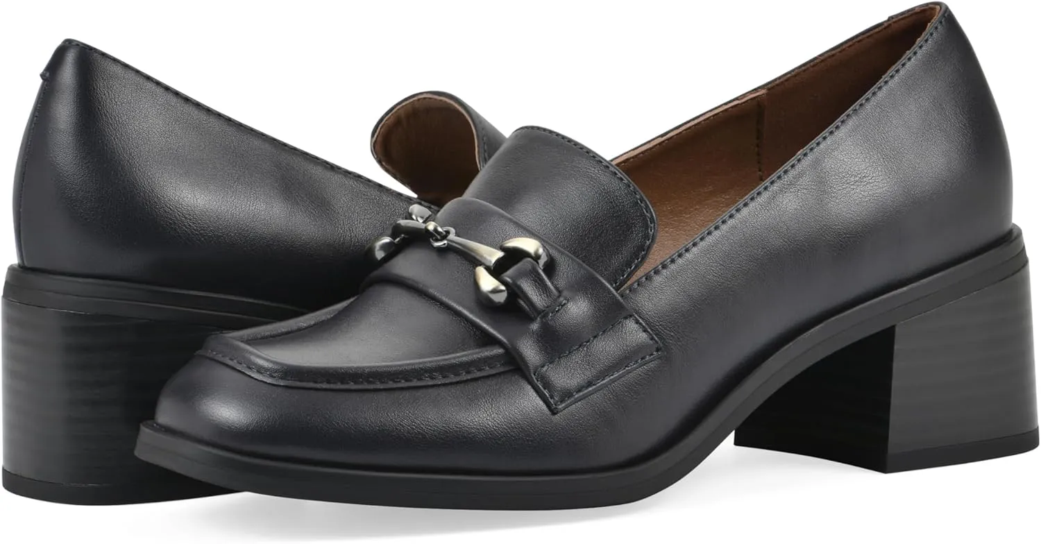 WHITE MOUNTAIN Women's Nacho Block Heel Loafer