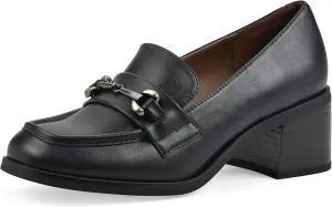 WHITE MOUNTAIN Women's Nacho Block Heel Loafer