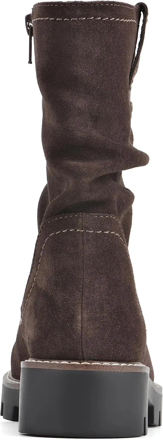 WHITE MOUNTAIN Women's Shoes Glean Lug Sole Mid Calf Boot