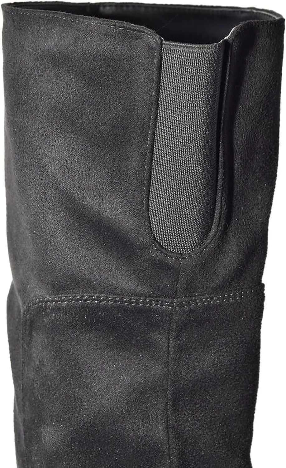 Wild Diva Vivica-10 Women Round Toe Low Heel Knee High Boots Chunky Platform Heel Classics Zipper Bootes