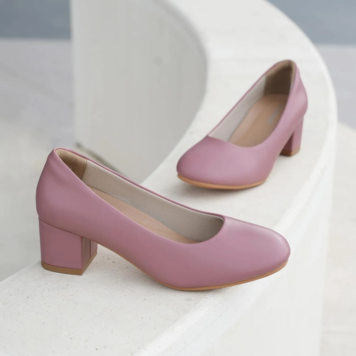 Women Dress Shoes Low Heel Work Pumps