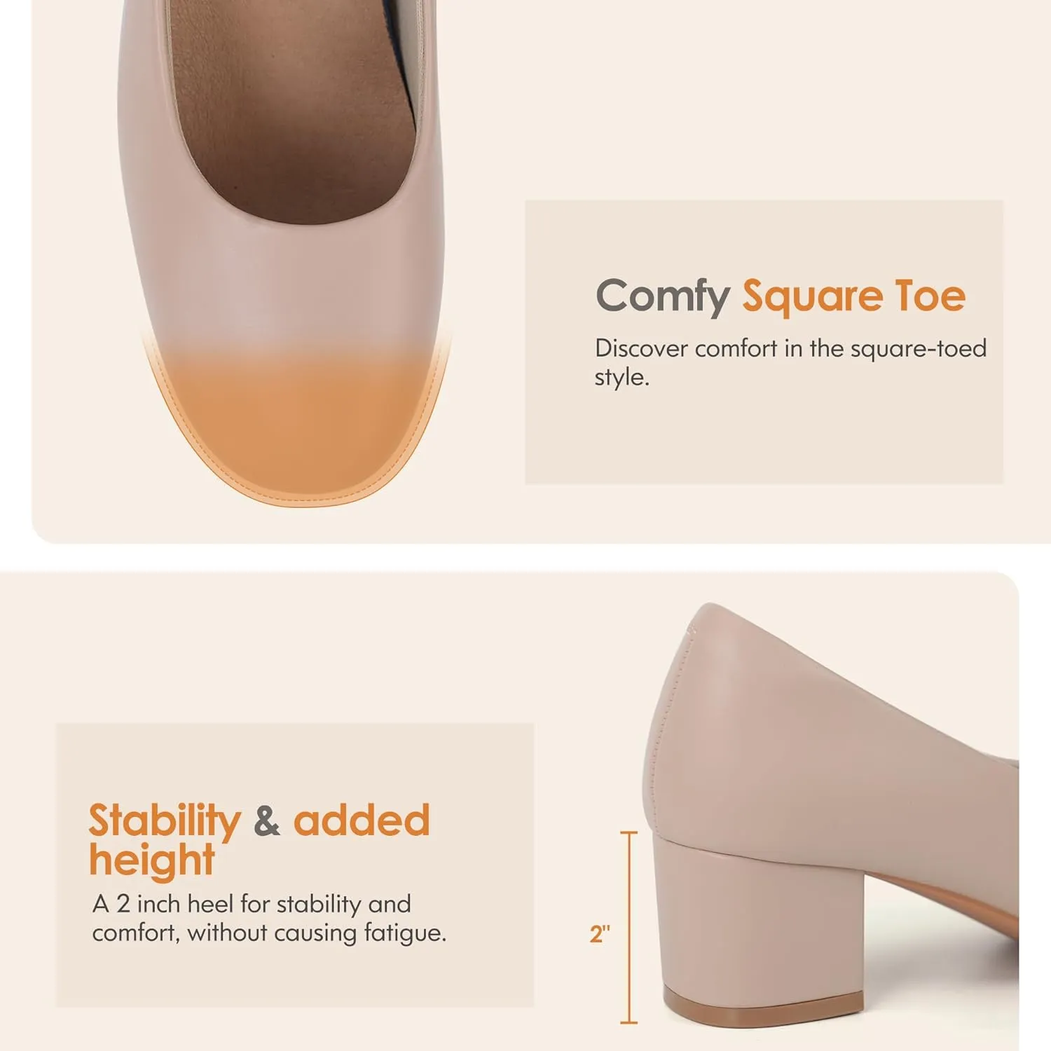 Women Dress Shoes Low Heel Work Pumps