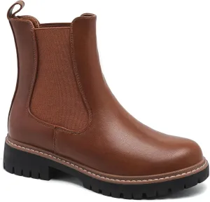 Women’s Chelsea Boots with Lug Sole Ankle Booties