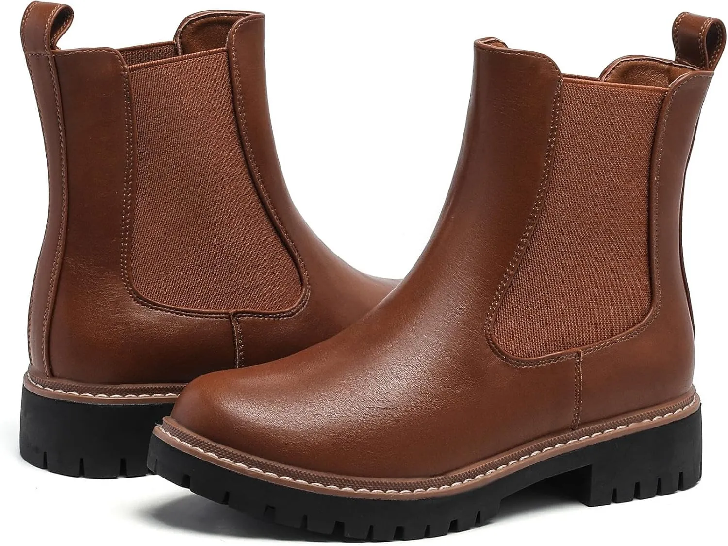 Women’s Chelsea Boots with Lug Sole Ankle Booties