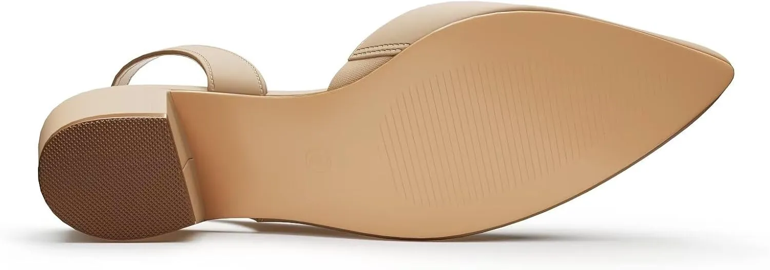 Women's Low Heel Slingback Pumps