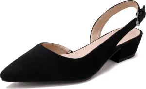 Women's Low Heel Slingback Pumps