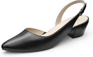 Women's Low Heel Slingback Pumps