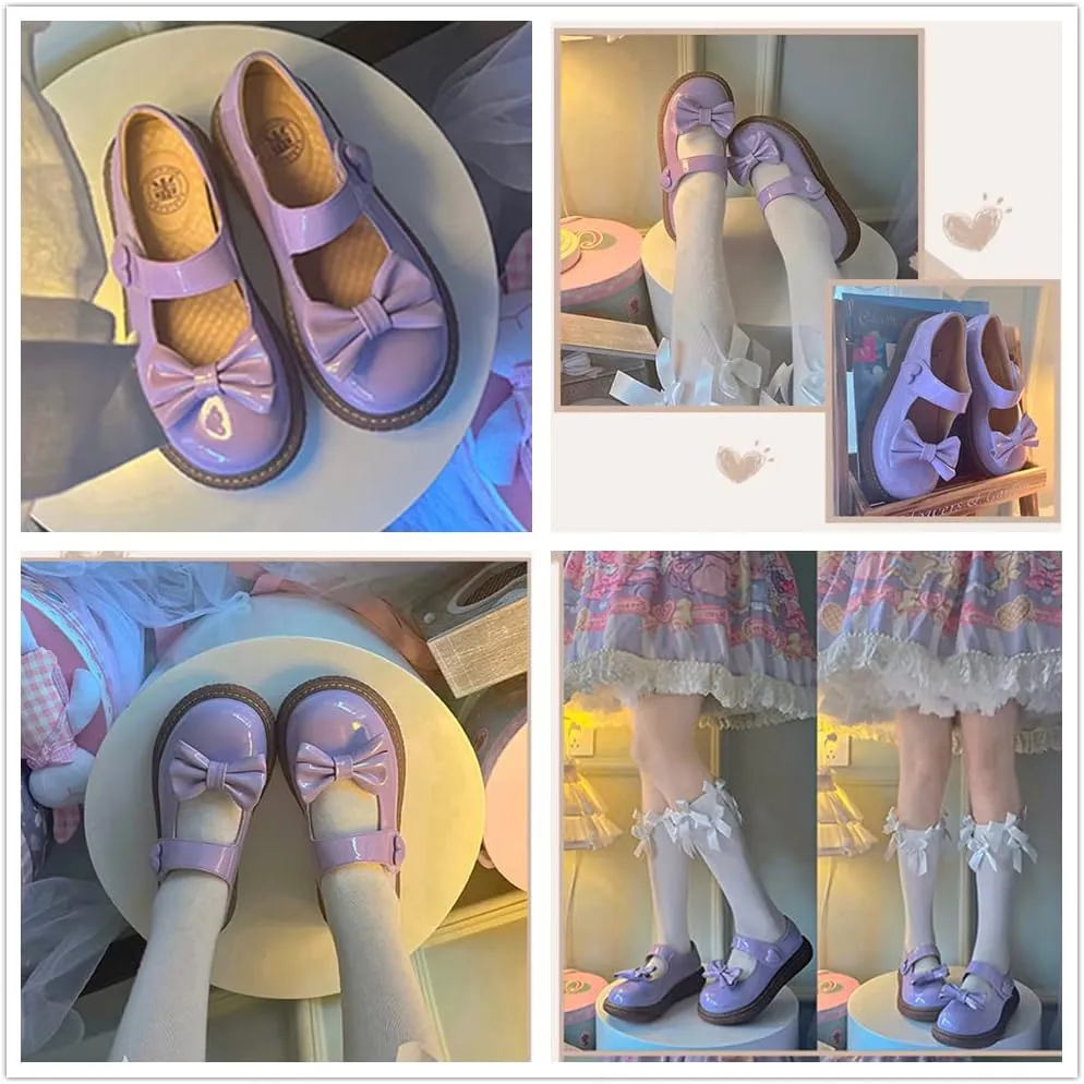 Women's Mary Jane Shoes Low Heel Platform Lolita Dress Shoes