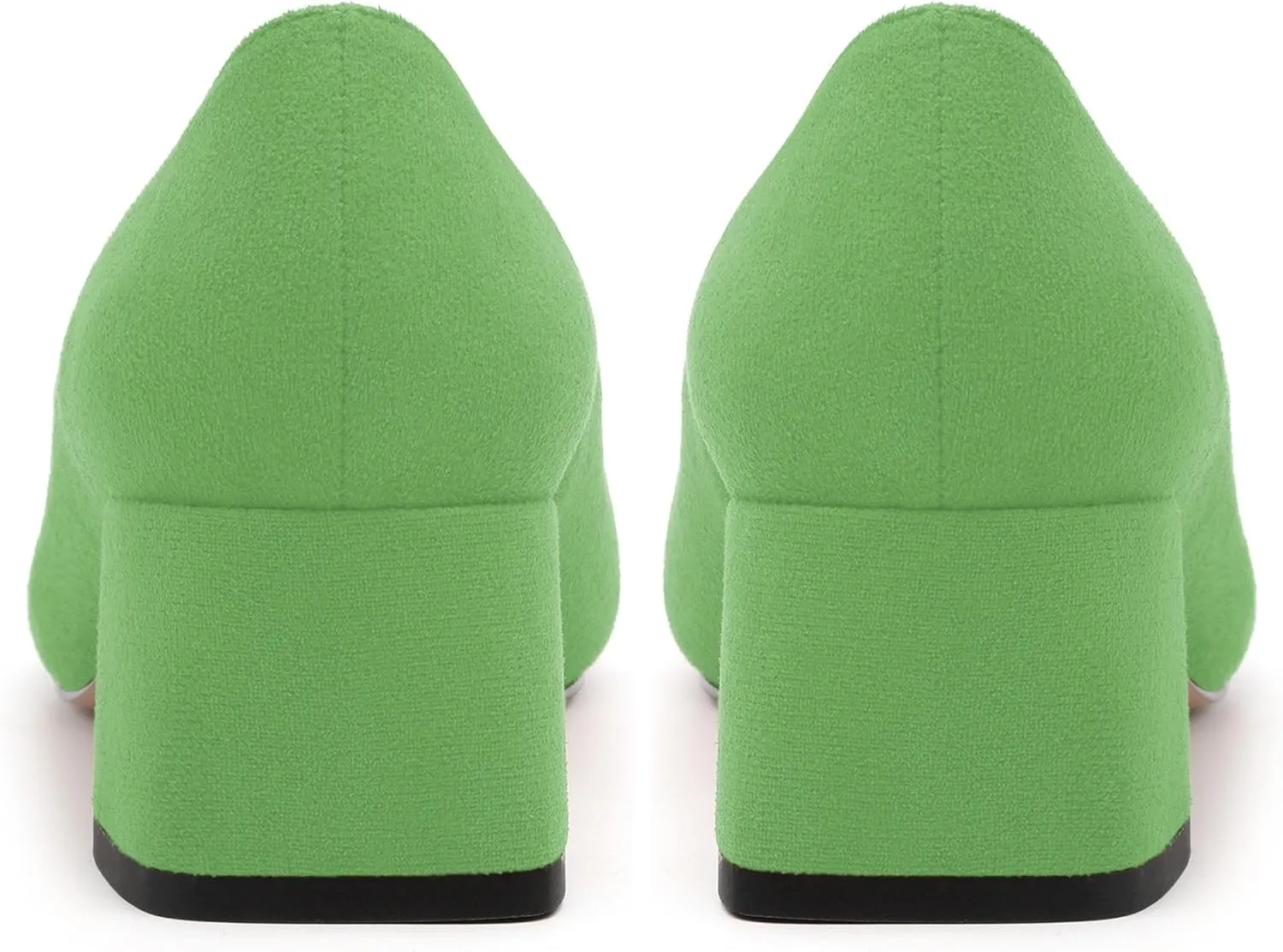 Women’s Pumps, Chunky Low Block Heels Square Closed Toe Dress Pumps Shoes for Women