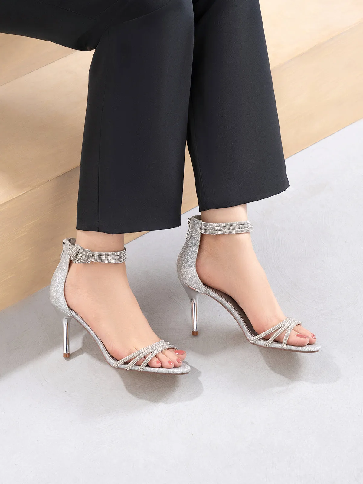 Women's "AMASA" Decorated Heeled Sandals