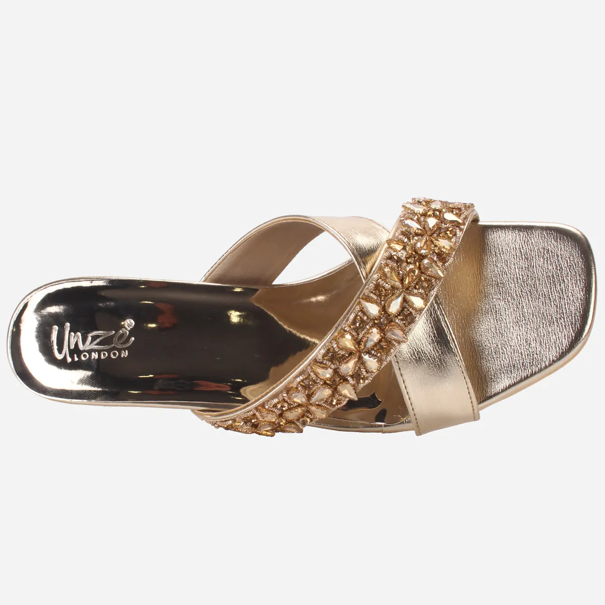 Women's "EMMET" Embellished Slip-on Wedding Party Sandals