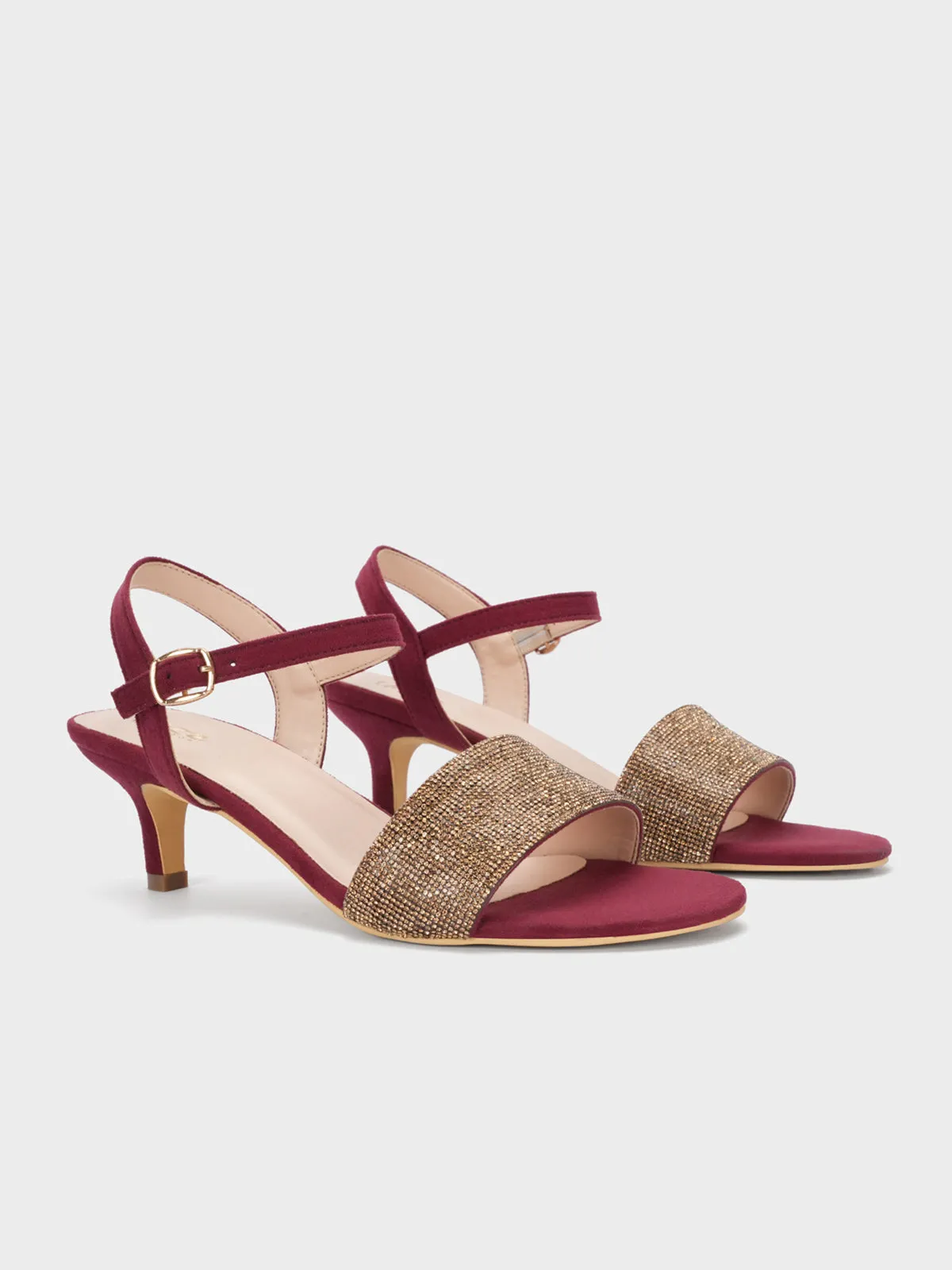 Women's "KALIAH" Decorated Ankle Strap Sandals