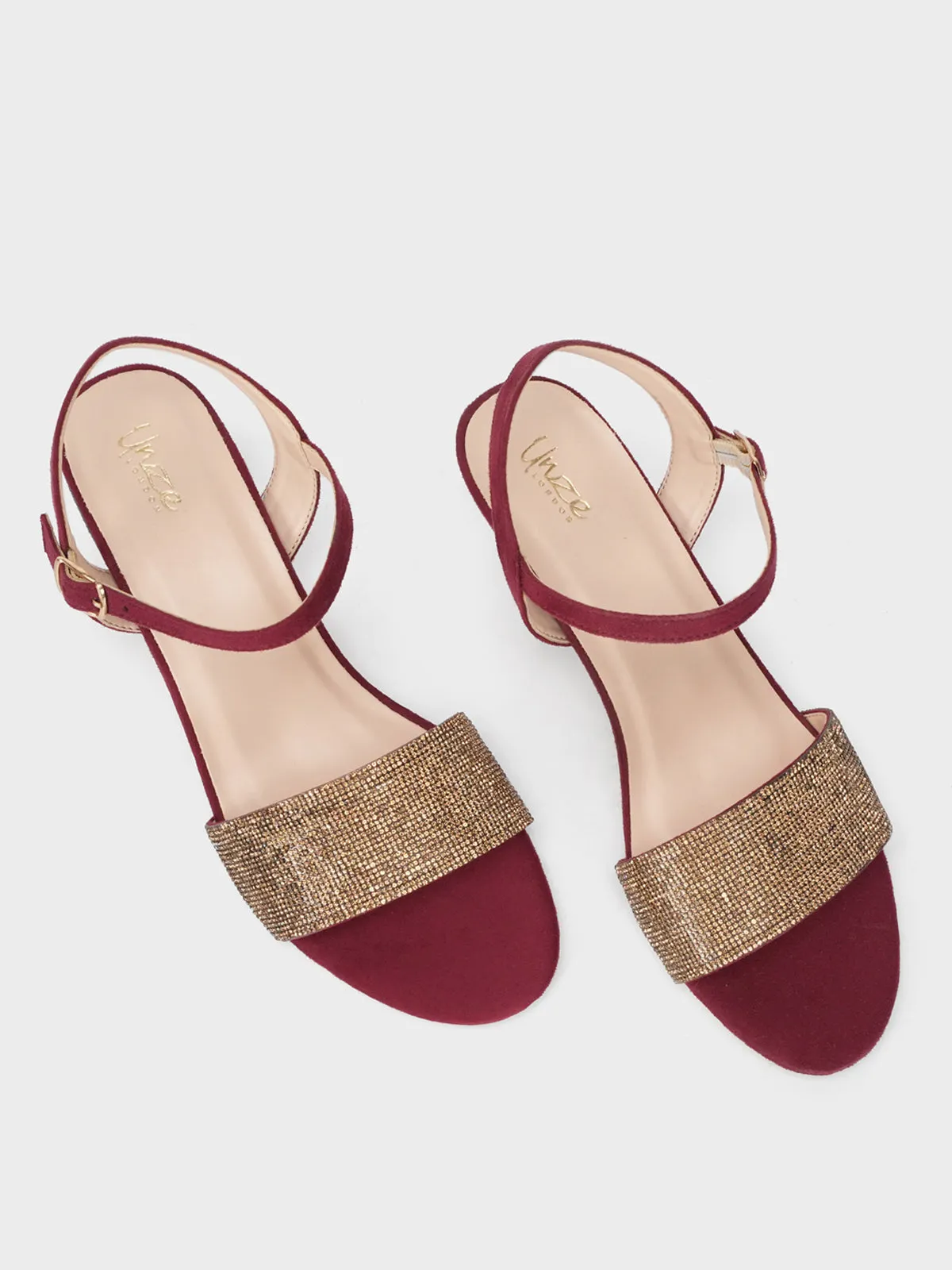 Women's "KALIAH" Decorated Ankle Strap Sandals