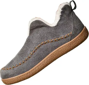 Women's Slippers Platform Boots for Women Short Ankle Boot Plush Lined House Slippers Anti-Slip Boot For Outdoor