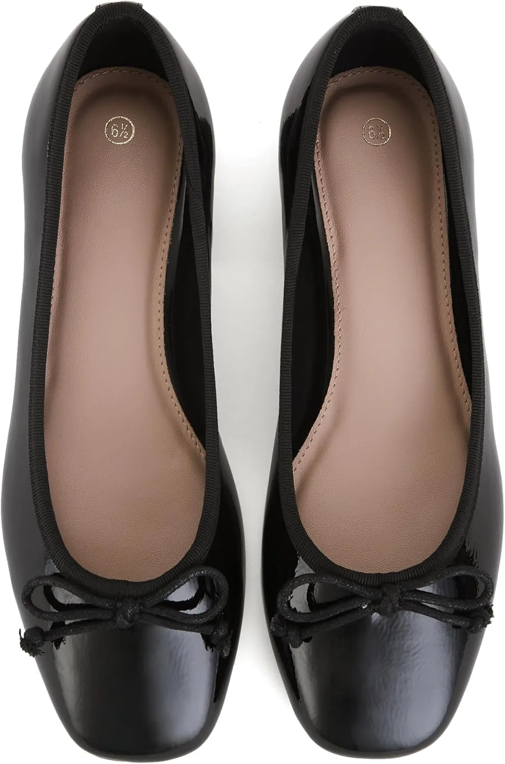 Women's Square Toe Pumps Low Chunky Block Heel Dress Shoes
