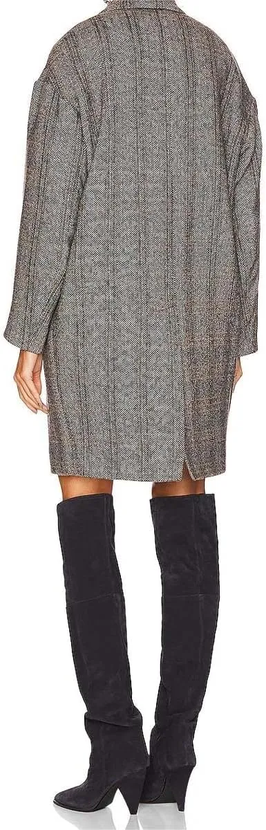 XYD Sassy Cone Mid Heels Thigh High Boots for Women Over The Knee Stretchy Pointed Toe Stylish Baggy Winter Warm Dress Long Booties Shoes